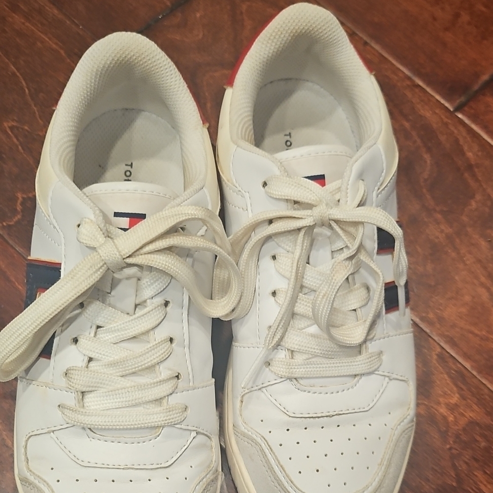 Tommy Hilfiger White and Navy Sneakers for Women